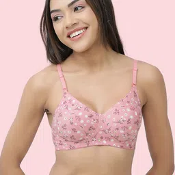 HERE&NOW Women Pack of 2 Floral Printed Full Coverage Non Padded Everyday Bra image 5