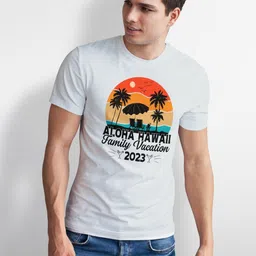 Seekbuylove Men Printed Tropical Bio Finish T-shirt image 4