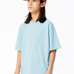 LULU & SKY Girls Pure Cotton Pockets Boxy T-shirt image 5