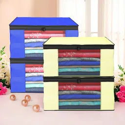 Kuber Industries Cream-Coloured Set of 4 Regular Drawer Organiser Organisers-picture-31