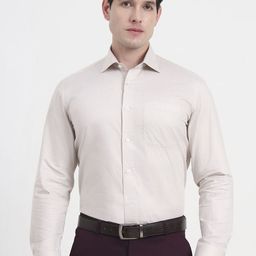 JADE BLUE Men Slim Fit Micro Checked Spread Collar Cotton Formal Shirt-picture-44