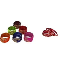 SOMIL Set Of 16 Stone Studded Bangle image 2