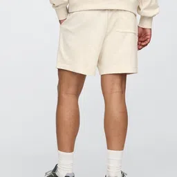 GAP Men Mid-Rise Loose Fit Shorts with Embroidered Detail image 2
