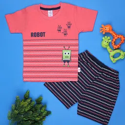 V-Mart Infant Graphic Printed Round Neck Cotton T-shirt With Shorts-picture-53