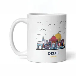 Mr UVD White & Red Graphic Printed Ceramic Matte Mug 350 ml image 2