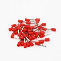 generic ESPtronics 1000 Pcs Ferrule Copper Crimp Connectors AWG18, 1.0mm�Red Insulated Crimp Pin Terminals Nylon Copper Crimp Ferrules Wire Cord Pin End E10008 for Electrical Connections image 2