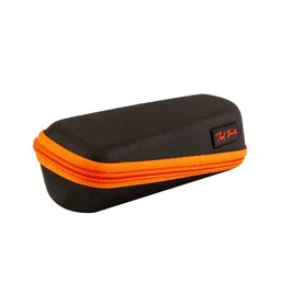 Ted Smith Unisex Yellow Lens & Black Aviator Sunglasses with UV Protected Lens AVIMAST_C27 image 2