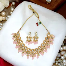 Joy of Jewels Silver-Plated Alloy American Diamond Necklace & Earrings-picture-16