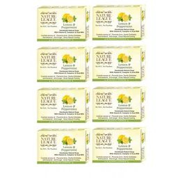 NATURE LEAGUE Set Of 8 Lemon & Peppermint Soap For Skin Nourishing - 100 g Each image 2