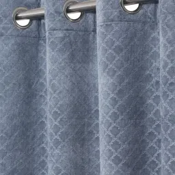 Myntra Elegant Homes Grey Set of 2 Door Curtain image 3
