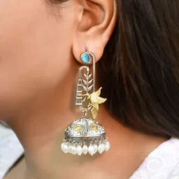NAMAN ARTS Contemporary Jhumkas Earrings image 3