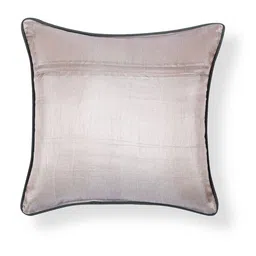 BELIHODE Yellow & Grey Embroidered Cotton Square Cushion Covers image 2