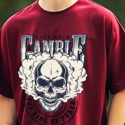 AUSK Men Printed Applique T-shirt image 5