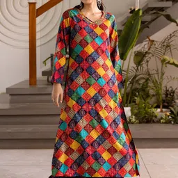 KALINI Women Floral Printed Kurta with Palazzo-image-35