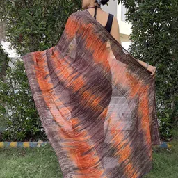 Rangtulika Ethnics Silk Blend Ready to Wear Saree image 5