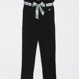 Allen Solly Junior Girls Slim Fit Pleated Trousers-picture-21