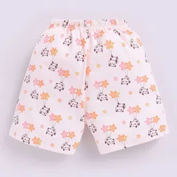 MooNKids Infants Pack Of 3 Printed Pure Cotton Low Rise Briefs R1-MK_Brief_3 pnk pch blu image 2