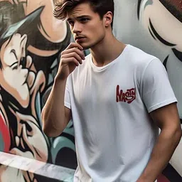 Rigo Typography Printed Drop-Shoulder Sleeves Oversized T-shirt image 2