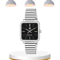 REBOOT Men Dial & Bracelet Style Straps Analogue Watch sh_New216_151 Black Designer Square-picture-12