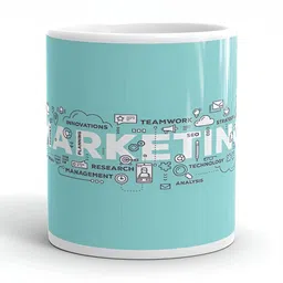 Mr UVD White Typography Printed Ceramic Glossy Mug 350 ml image 3