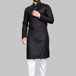 ANUJ FASHION Men Solid A-Line Kurtas-picture-20