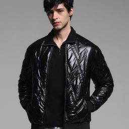Jack & Jones Men Stand Collar Solid Casual Puffer Jacket-picture-44