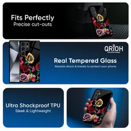 QRIOH Floral Printed Samsung Galaxy A56 5G Back Case Mobile Accessories image 2