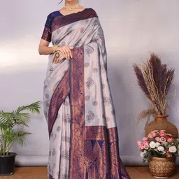 Snofi Creation Zari Art Silk Handloom Kanjeevaram Saree-picture-27