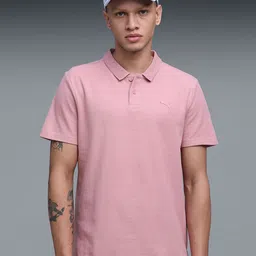 Puma Men Essentials Pure Cotton Slim-Fit Polo Collar T-shirt-picture-44