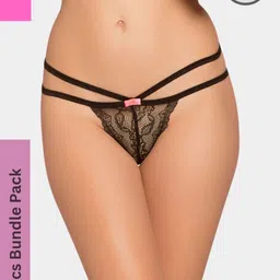 ZERJAMA Women Black Briefs-image-50