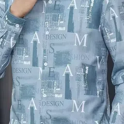 KPOP Men Original Printed Casual Shirt image 5