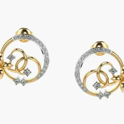 VALANOVA 14Kt Yellow Gold 0.46 Carat Lab Grown Diamond Earrings-picture-16