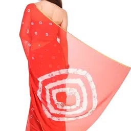DURGA EMPORIO Printed Bandhani Chiffon Saree image 3