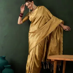 Sangria Woven Design Saree With Blouse Piece image 5