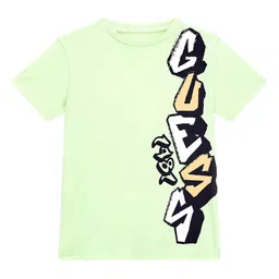 GUESS kids Boys Graphic Printed Round Neck Cotton T-shirt-picture-39