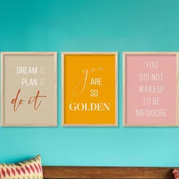 walllane Motivational Wall Art With Frame Home Decor Wall Painting For Living Room Office Bedroom-picture-35