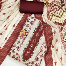 LeeliPeeri Designer Printed Unstitched Dress Material-picture-37
