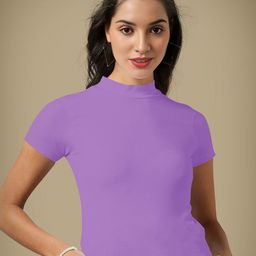 Dream Beauty Fashion Women Solid Regular Top 90-tripta-lavender-picture-48