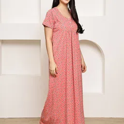 Secret Wish Printed Maxi Nightdress image 4