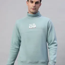 FCK GOLD Men High Neck Long Sleeves Pullover Sweatshirt-picture-41