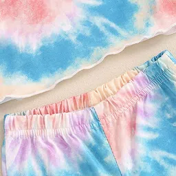 LULU & SKY Girls Dyed Pure Cotton Top With Trouser image 2