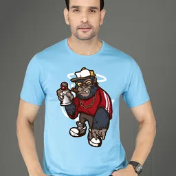 NOBLE HUSTLE Graphic Printed Round Neck Pure Cotton T-shirt-picture-31