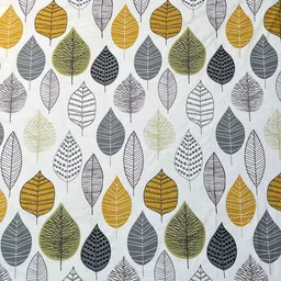 WEAVE AND DECOR White Printed Pure Cotton 300 TC Single Bedsheet Set 1.98 m x 91.44 cm image 2