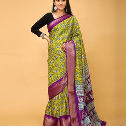 HI FI NX Ethnic Motifs Silk Cotton Kanjeevaram Saree-picture-5