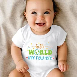 Lillypupp Infants Printed Pure Cotton Bodysuitv image 5