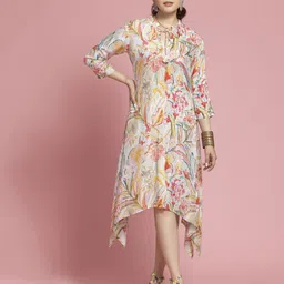 CORSICA Floral Print Fit & Flare Dress-picture-27