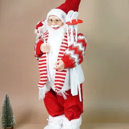 little surprise box llp Little Surprise Unisex Box LLP White & Red Winter Ski Ready Santa image 4