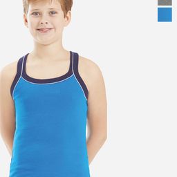 Bodycare Kids Boys Pack Of 2 Soft Breathable Cotton Rib Vests KGA2014GRWH-80-picture-18