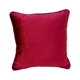 THROWPILLOW Maroon Embellished Velvet Square Cushion Covers-image-10
