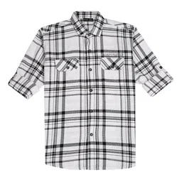CAVIO Boys Comfort Tartan Checks Opaque Checked Casual Shirt-picture-28